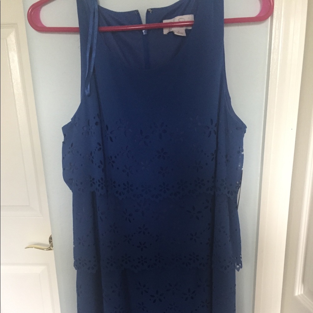 Jessica Simpson Blue Cutout Dress
